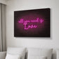 Neon Love I - Canvas Art Print
