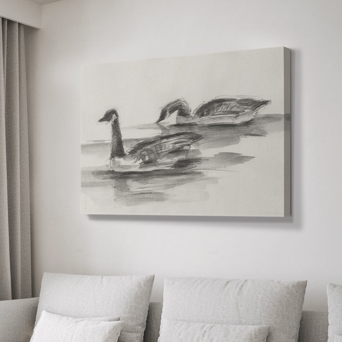 Geese Study II - Canvas Art Print