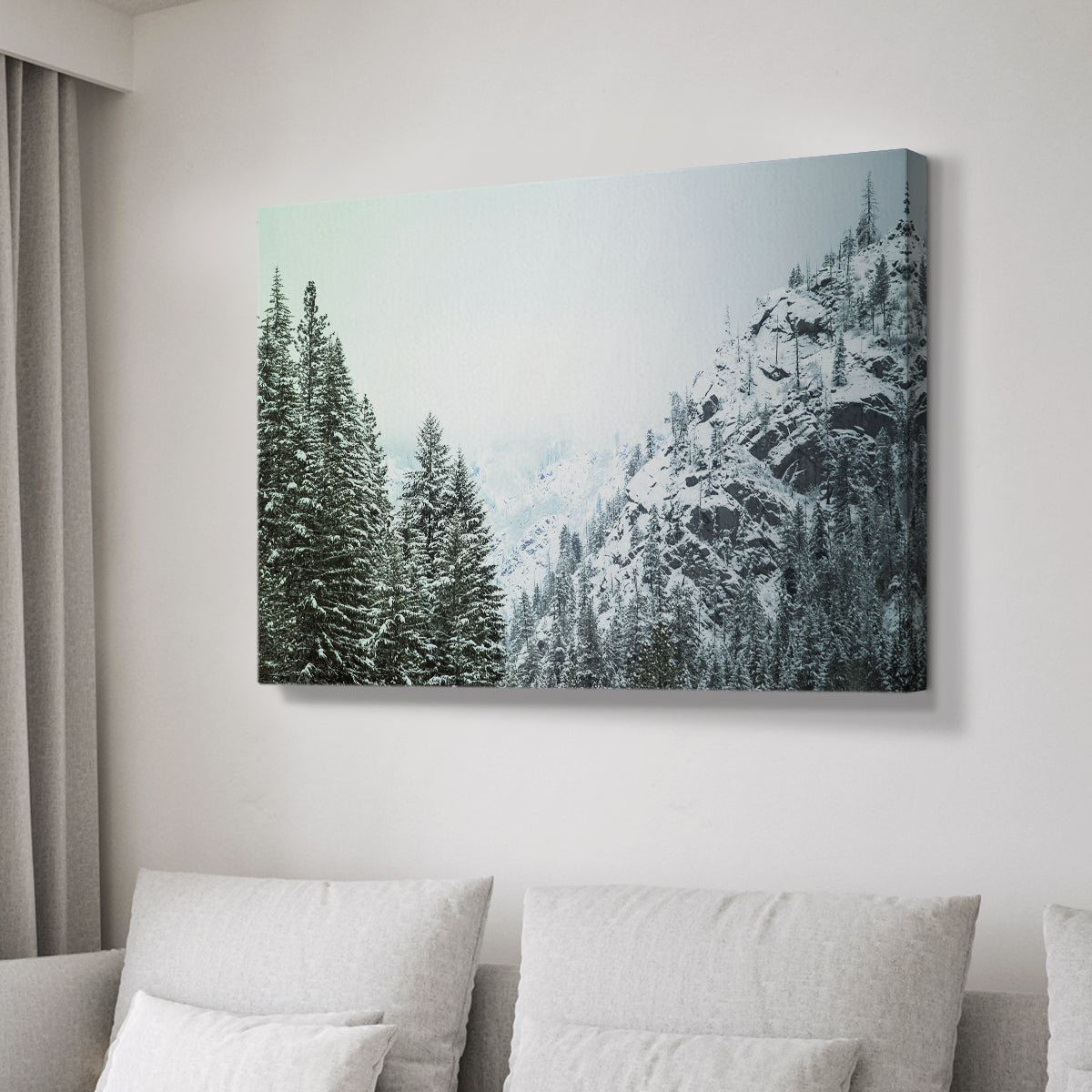 Snowfall in Cascadia II V1 - Canvas Art Print