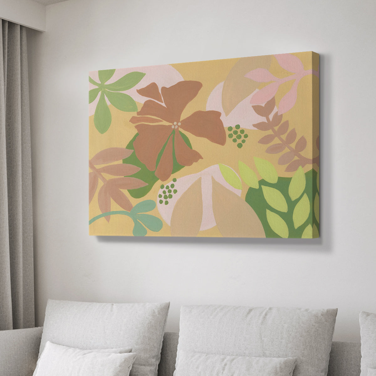 Neutral Blooms IV - Canvas Art Print