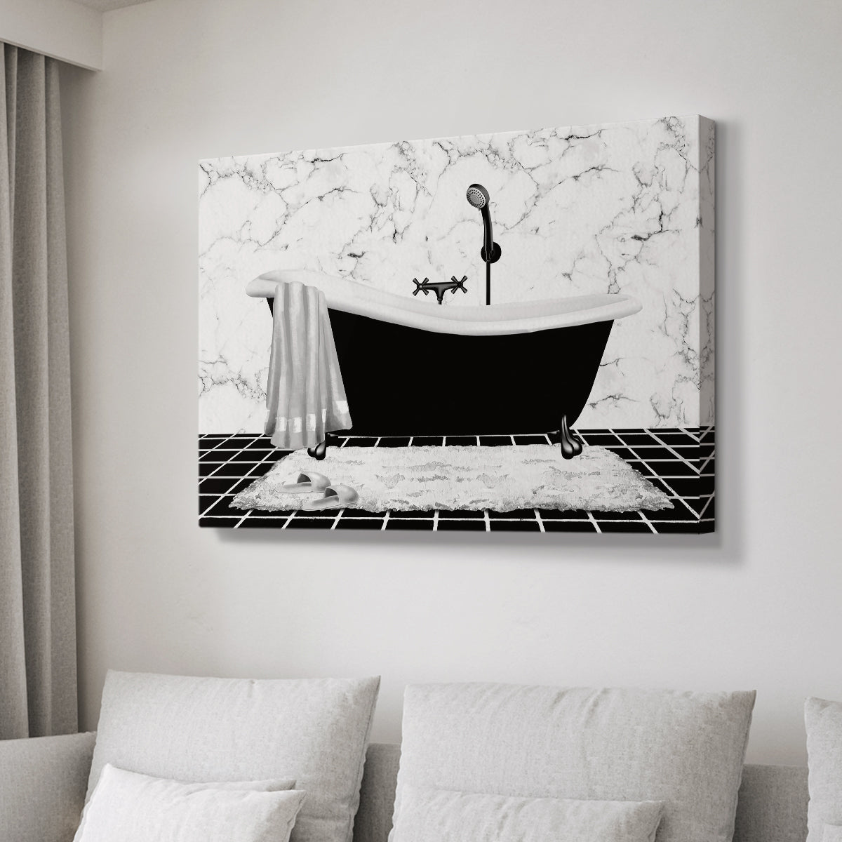 Modern Bath I - Canvas Art Print