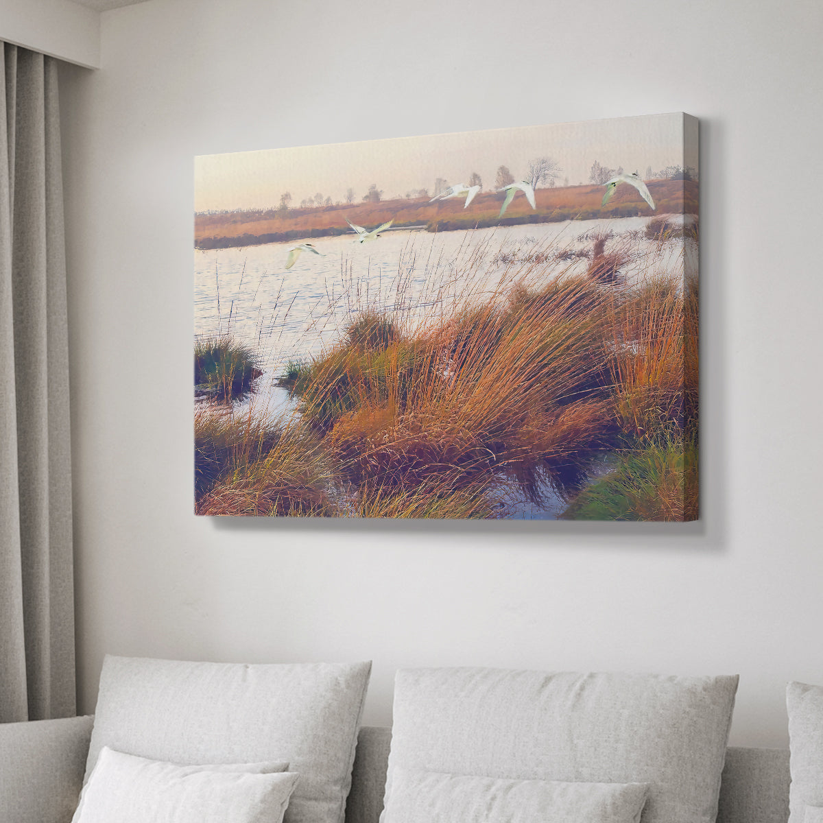 Marshland Hues I - Canvas Art Print