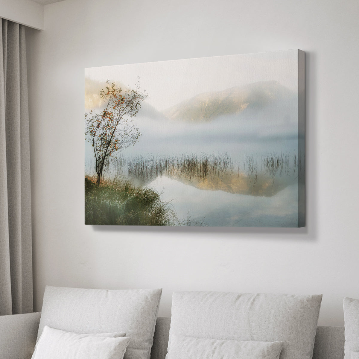Golden Mirror of October - Canvas Art Print