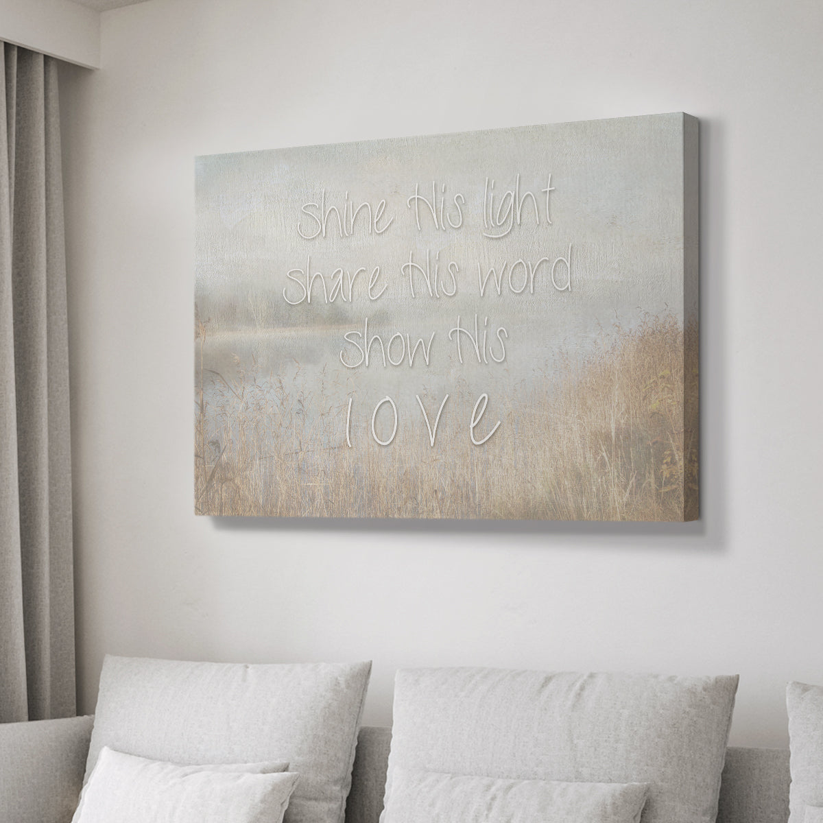 Shine His Light - Canvas Art Print