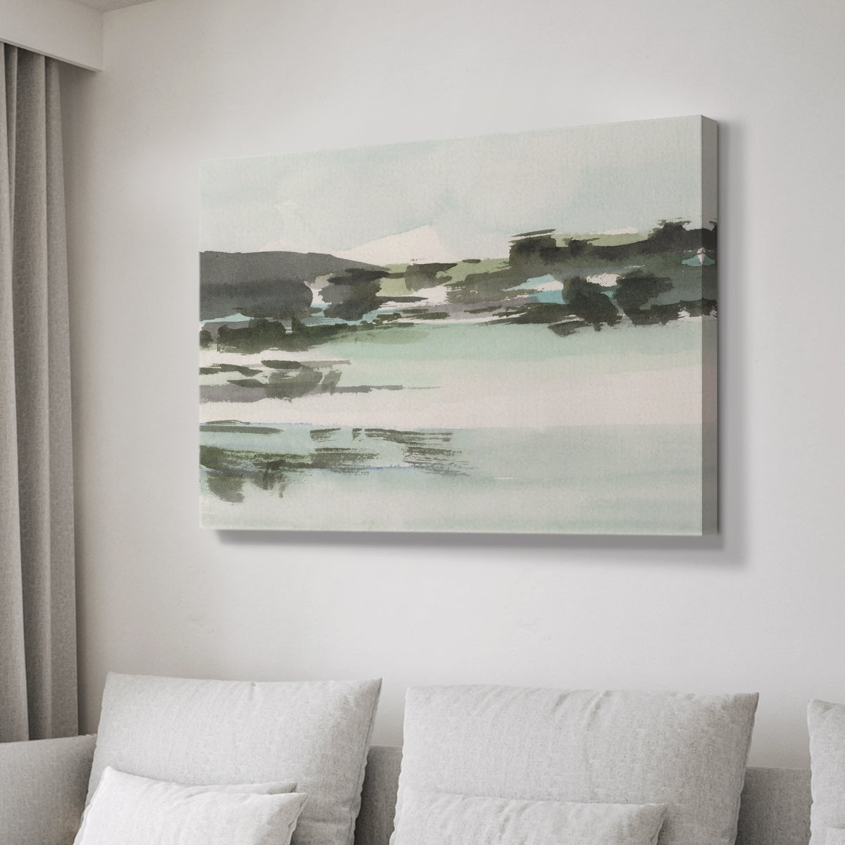 Turquoise Marsh II - Canvas Art Print