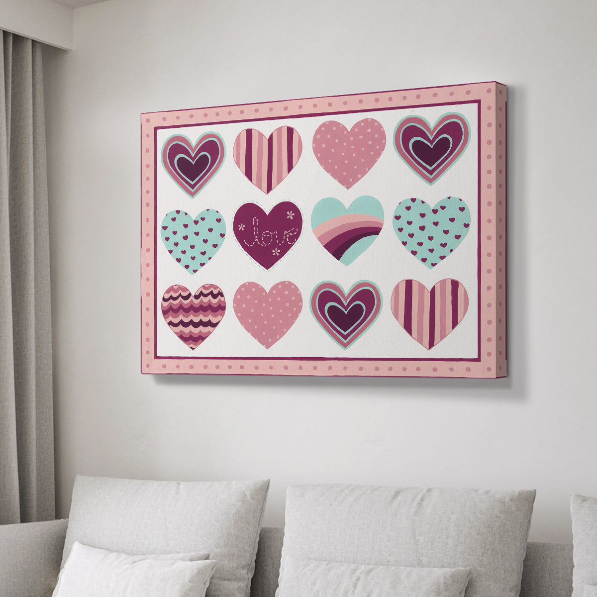 Sweet Valentine Collection A - Canvas Art Print