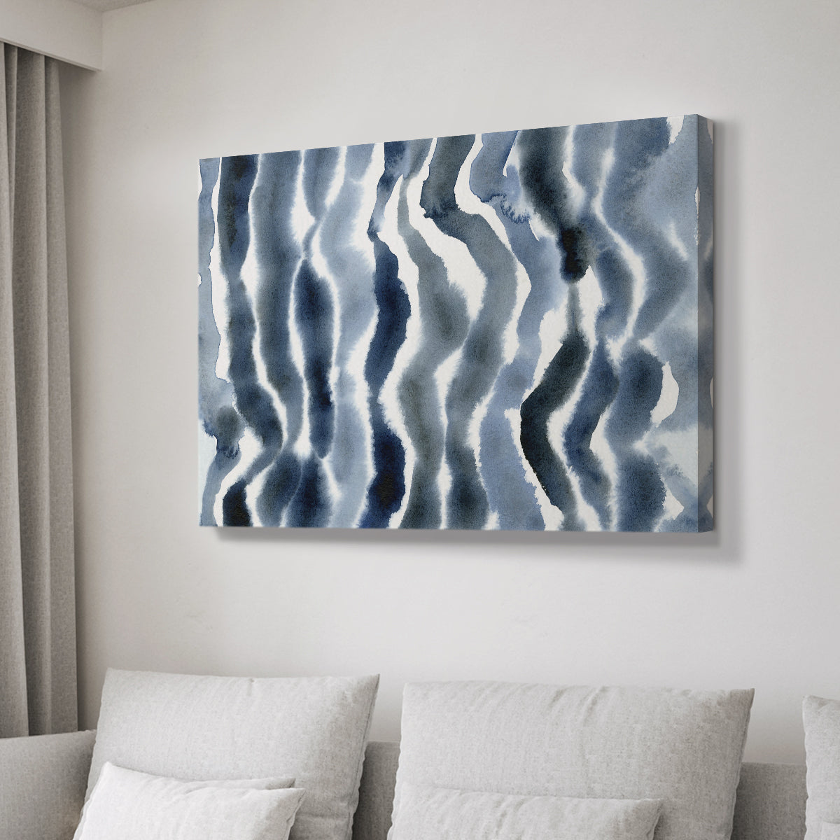 True Blue Wave II - Canvas Art Print