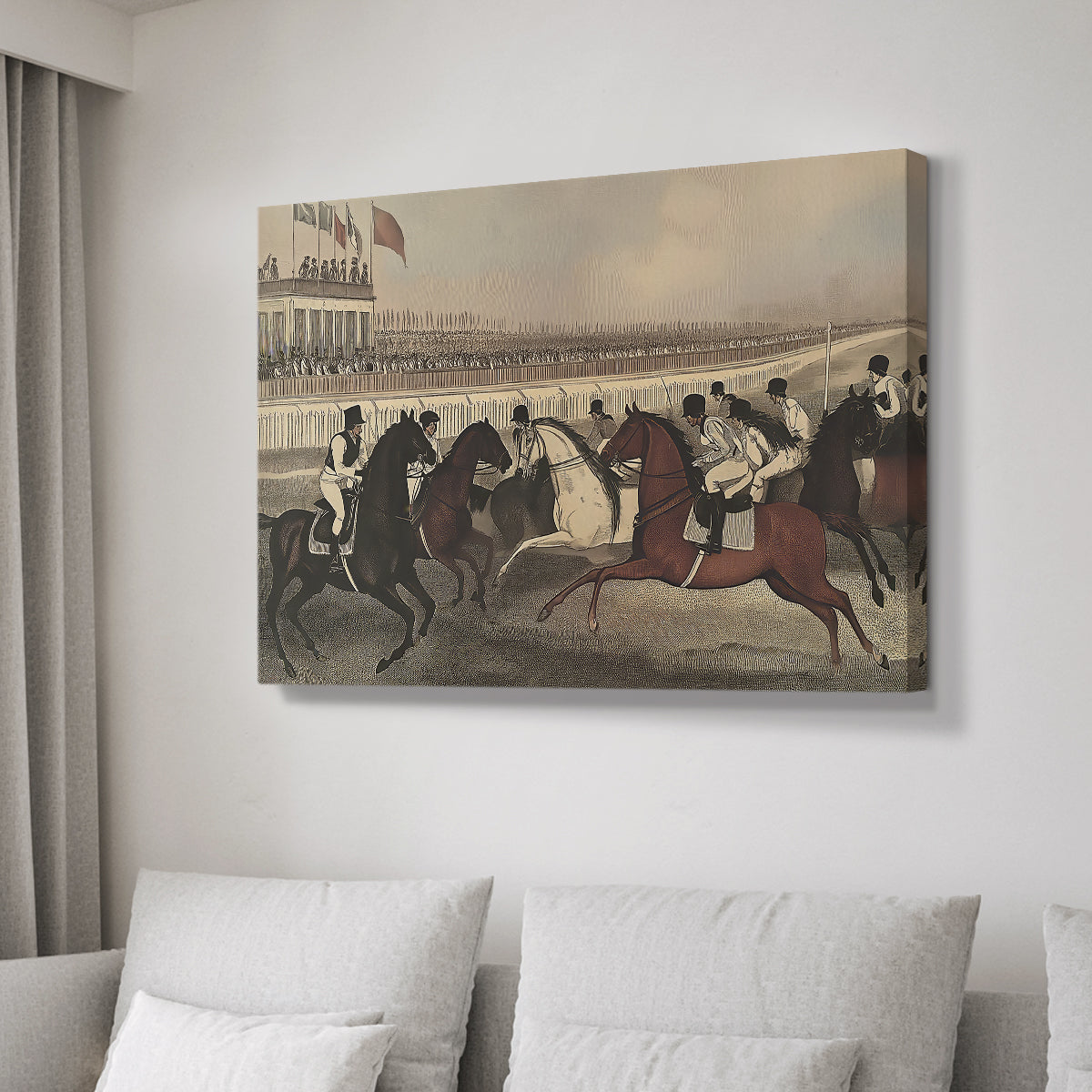 Vintage Jockey LVII - Canvas Art Print