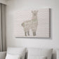 Floral Llama - Canvas Art Print