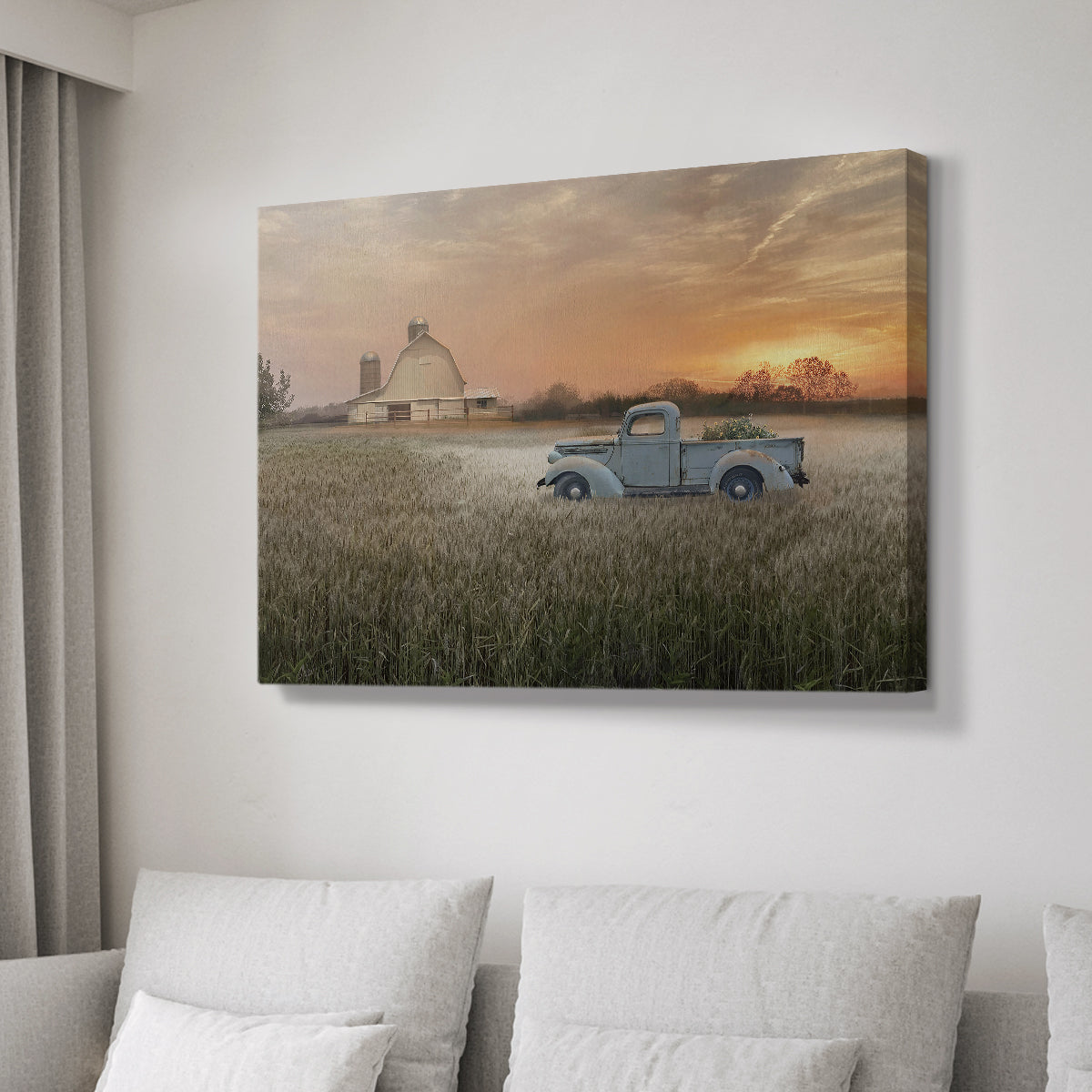 Evening Farm - Canvas Art Print