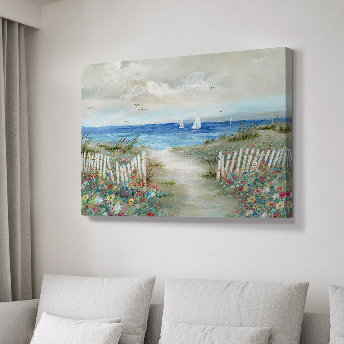 Coastal Garden - Canvas Art Print