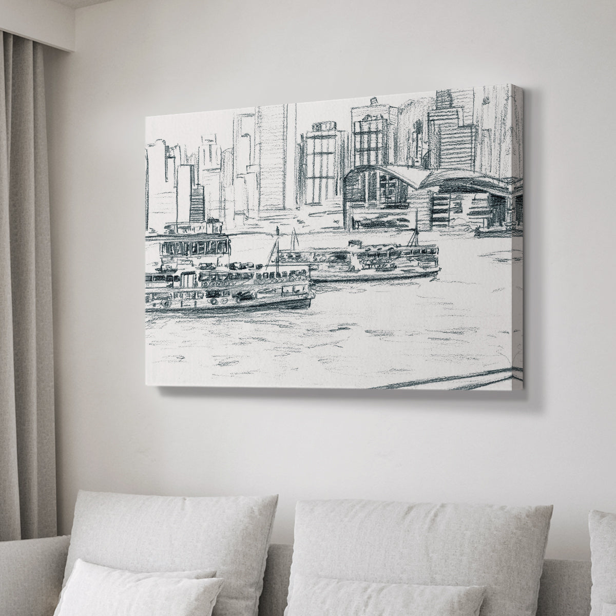 Ferryboats I - Canvas Art Print