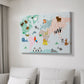 Animal Map - Canvas Art Print