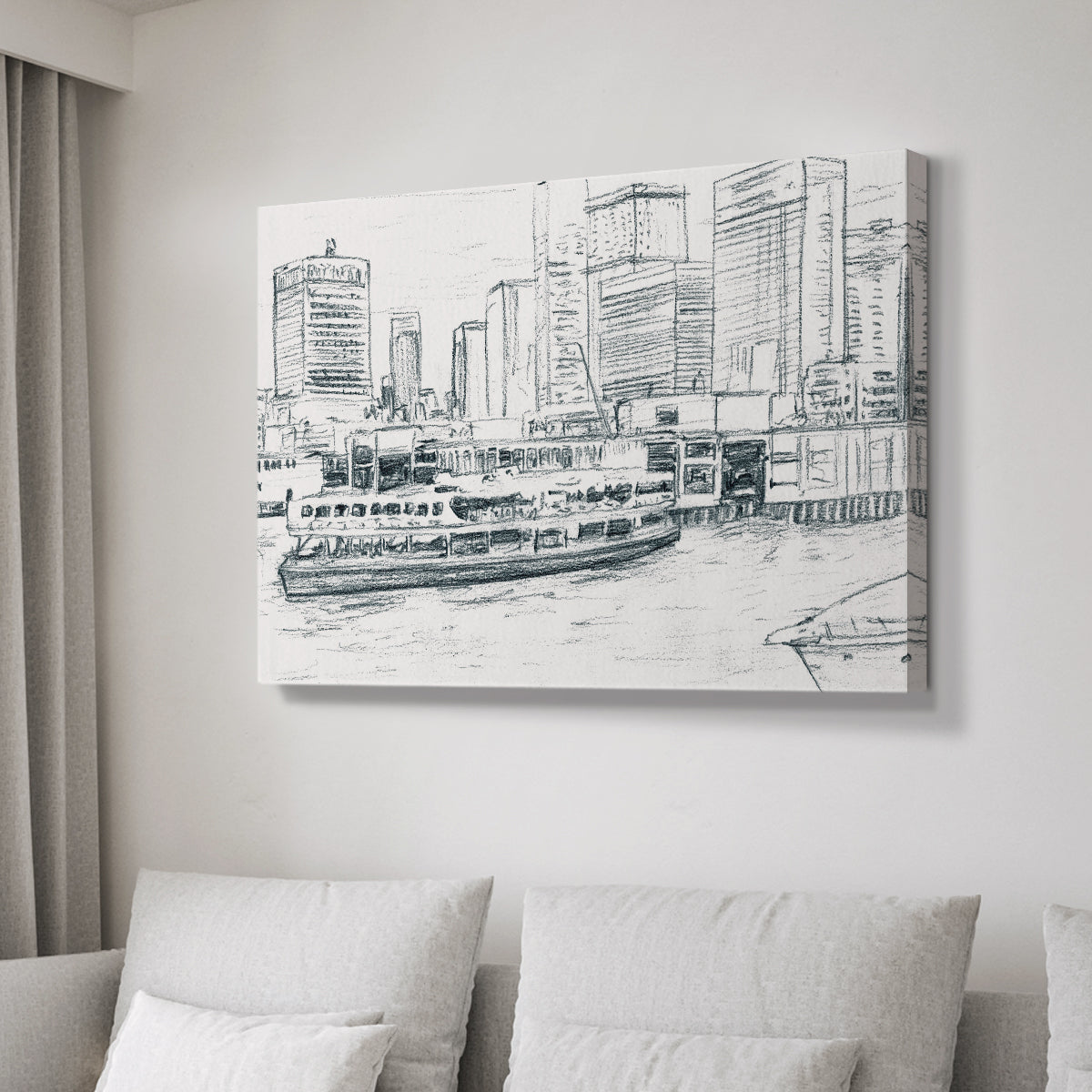Ferryboats IV - Canvas Art Print