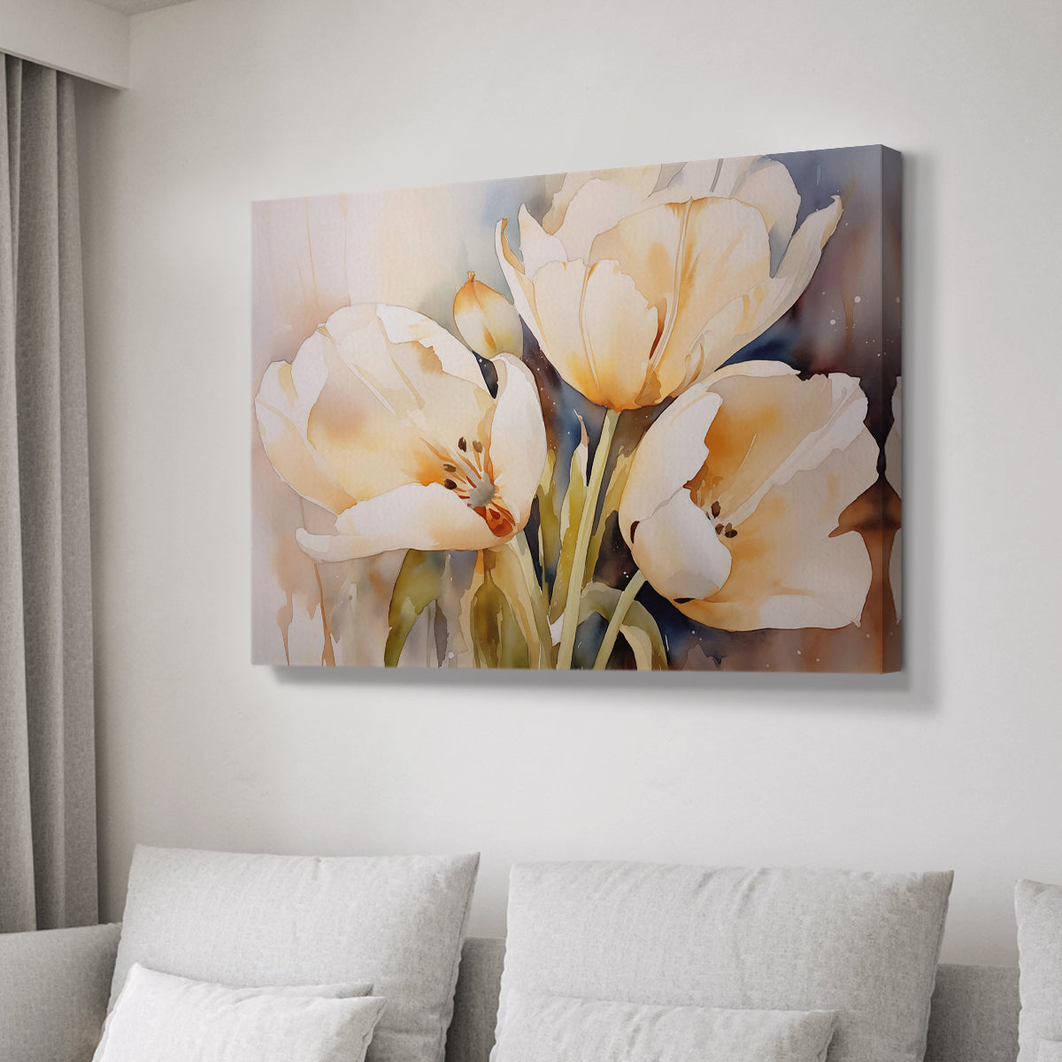 Floral Watercolor XXVII - Canvas Art Print