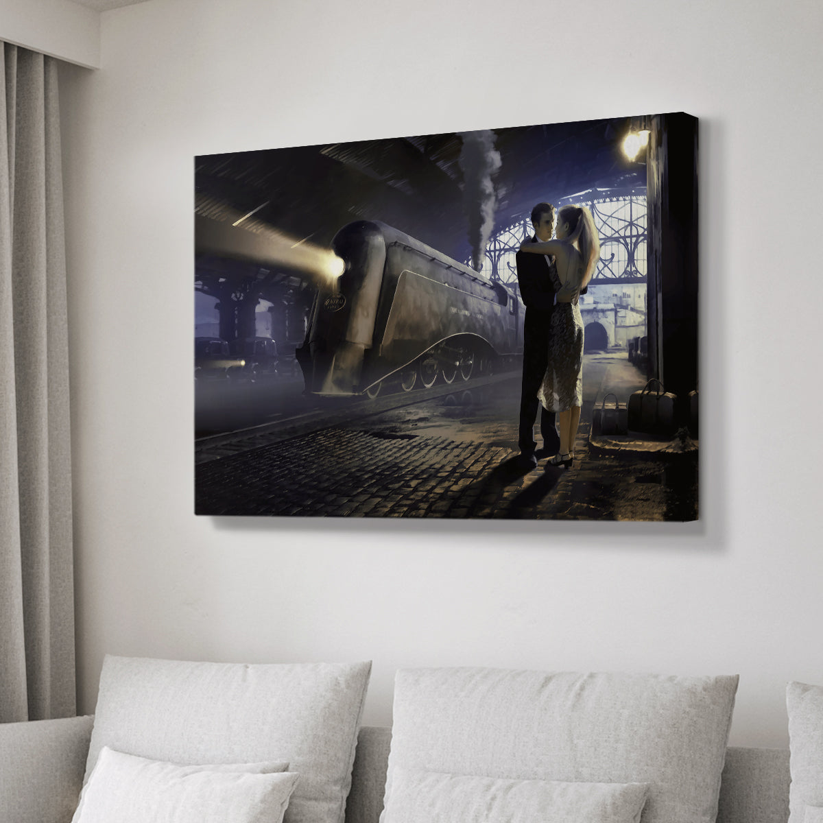 Train Depot - Canvas Art Print