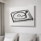 Vinyl Sketch - Canvas Art Print