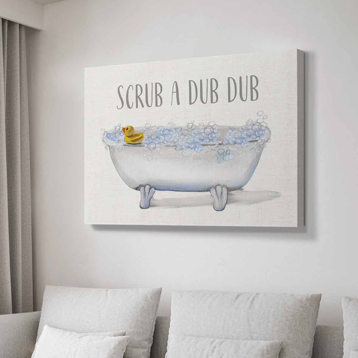 Scrub A Dub - Canvas Art Print