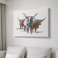 Modern Longhorns I - Canvas Art Print