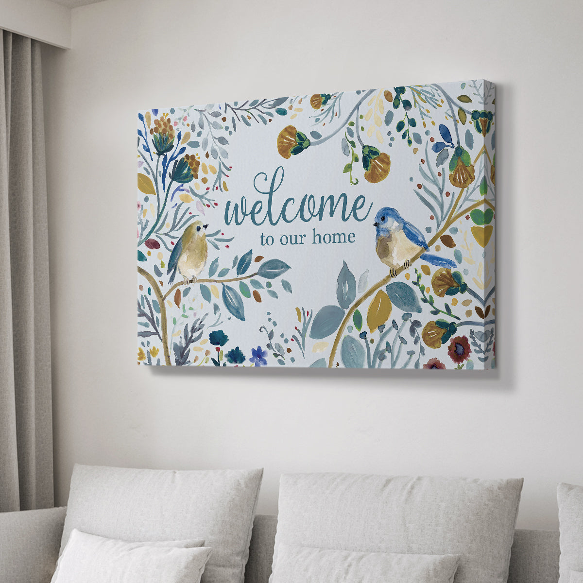 Welcome to Our Home - Canvas Art Print