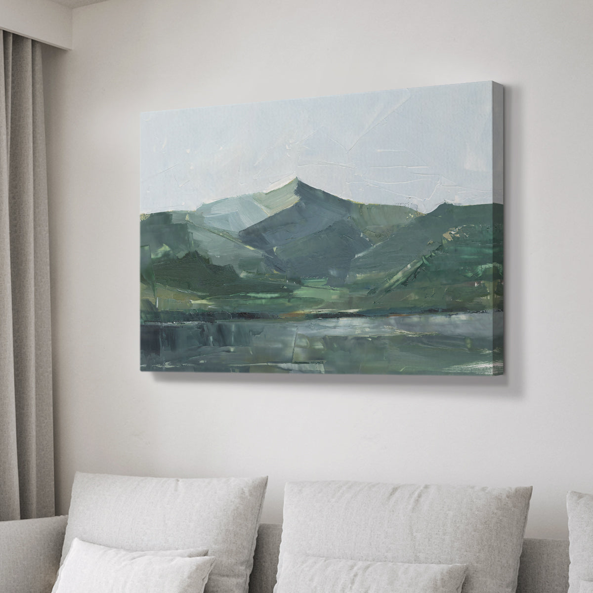 Green Grey Mountains I - Canvas Art Print