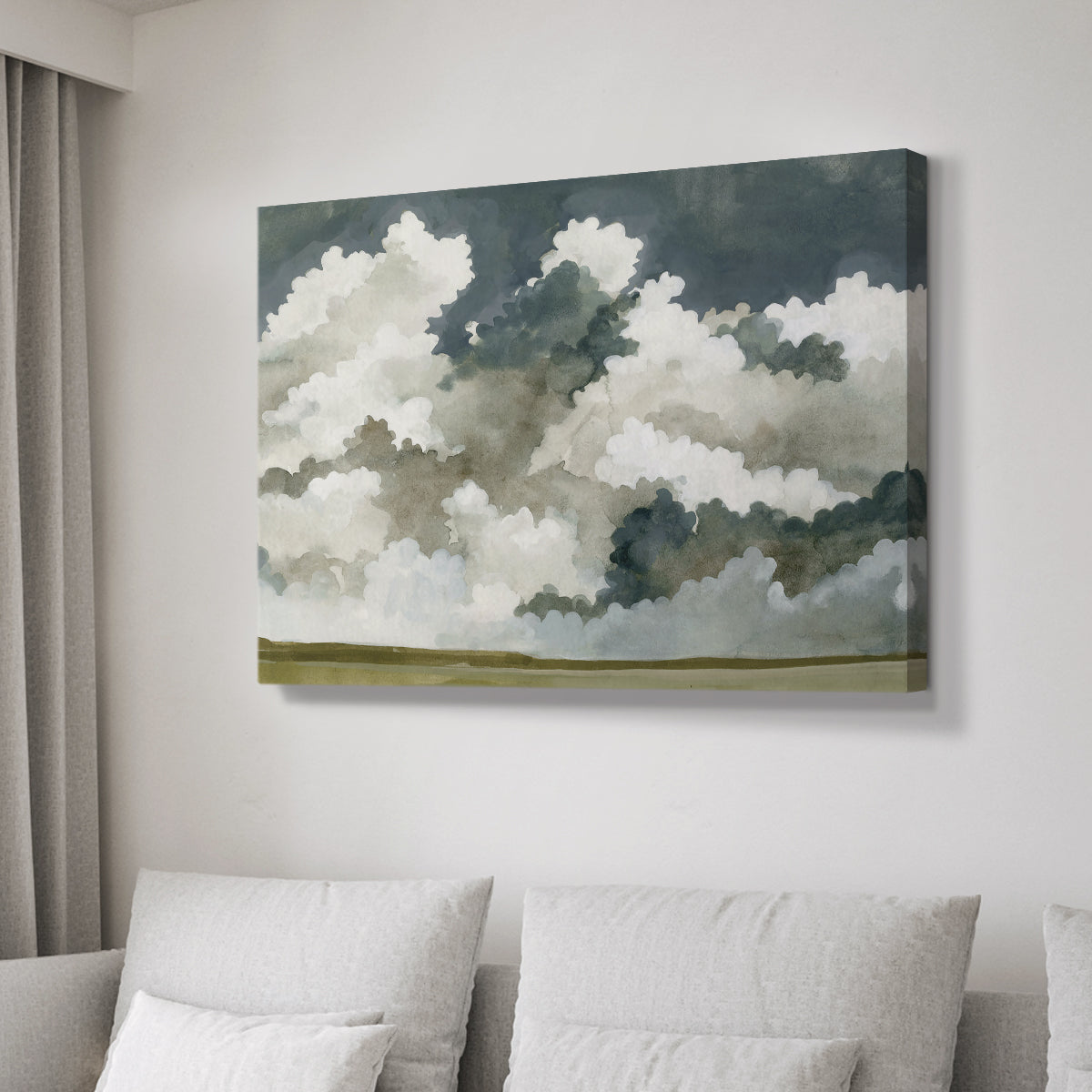 Vast Neutral Sky III - Canvas Art Print