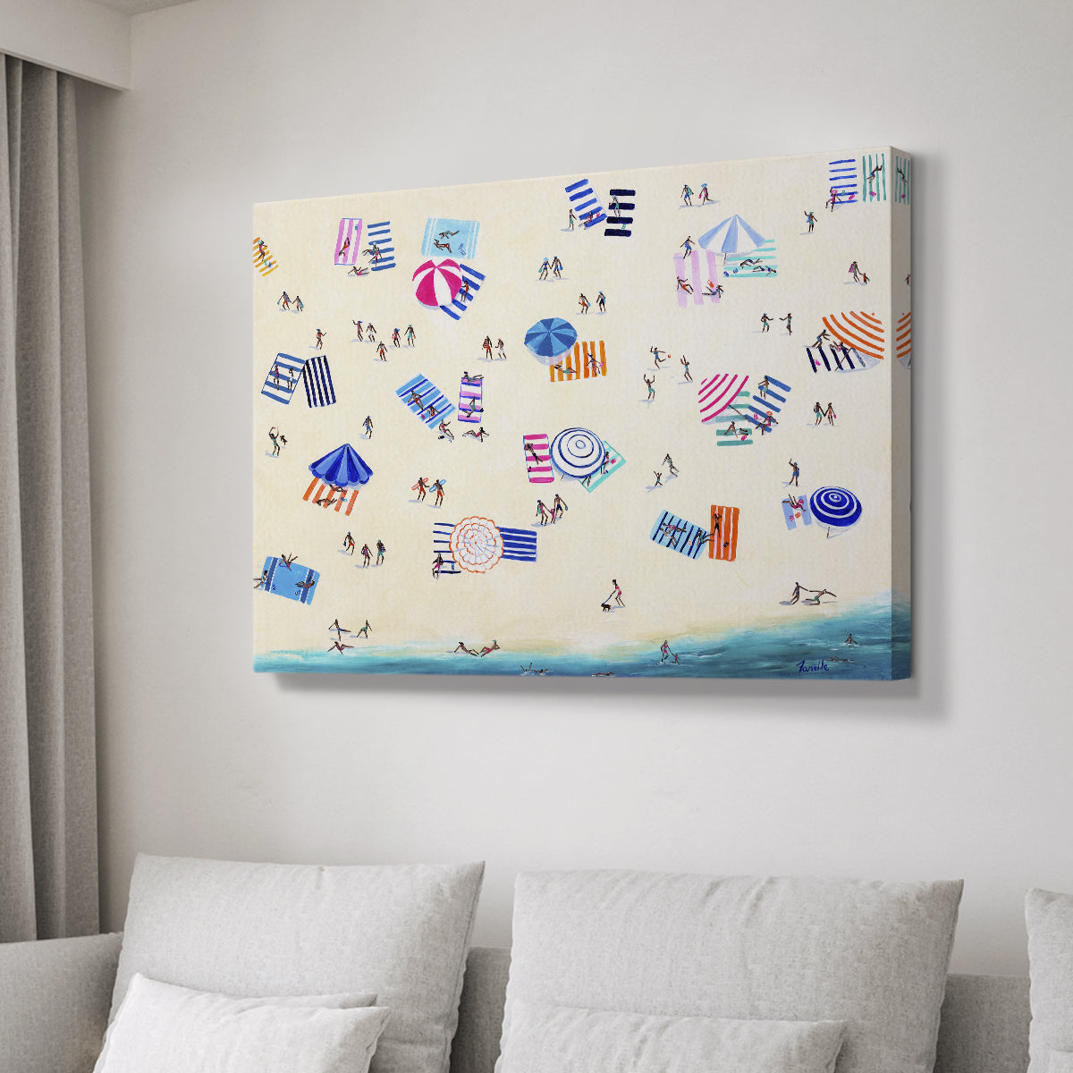 Colorful Beach - Canvas Art Print