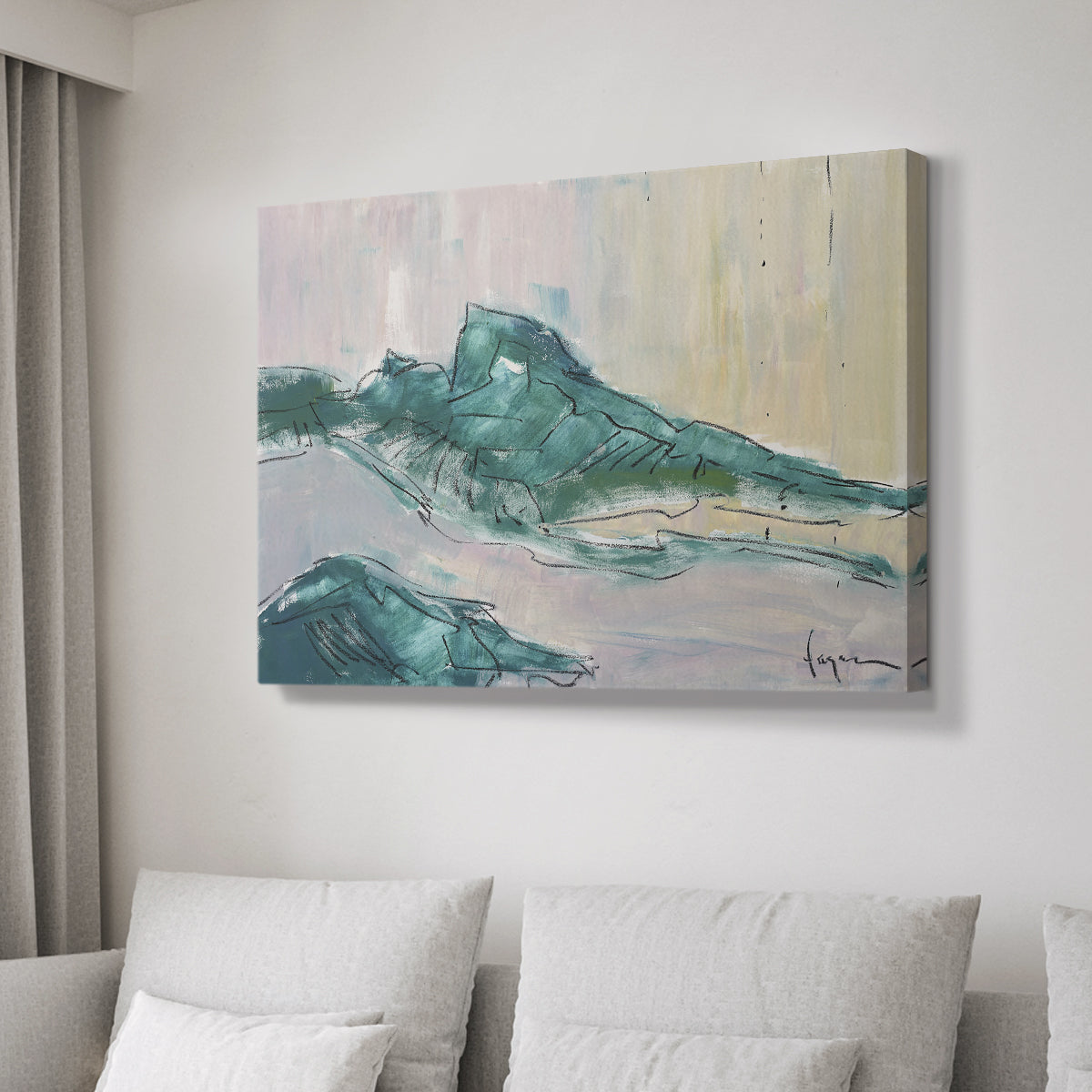 No tears for the Mountain - Canvas Art Print
