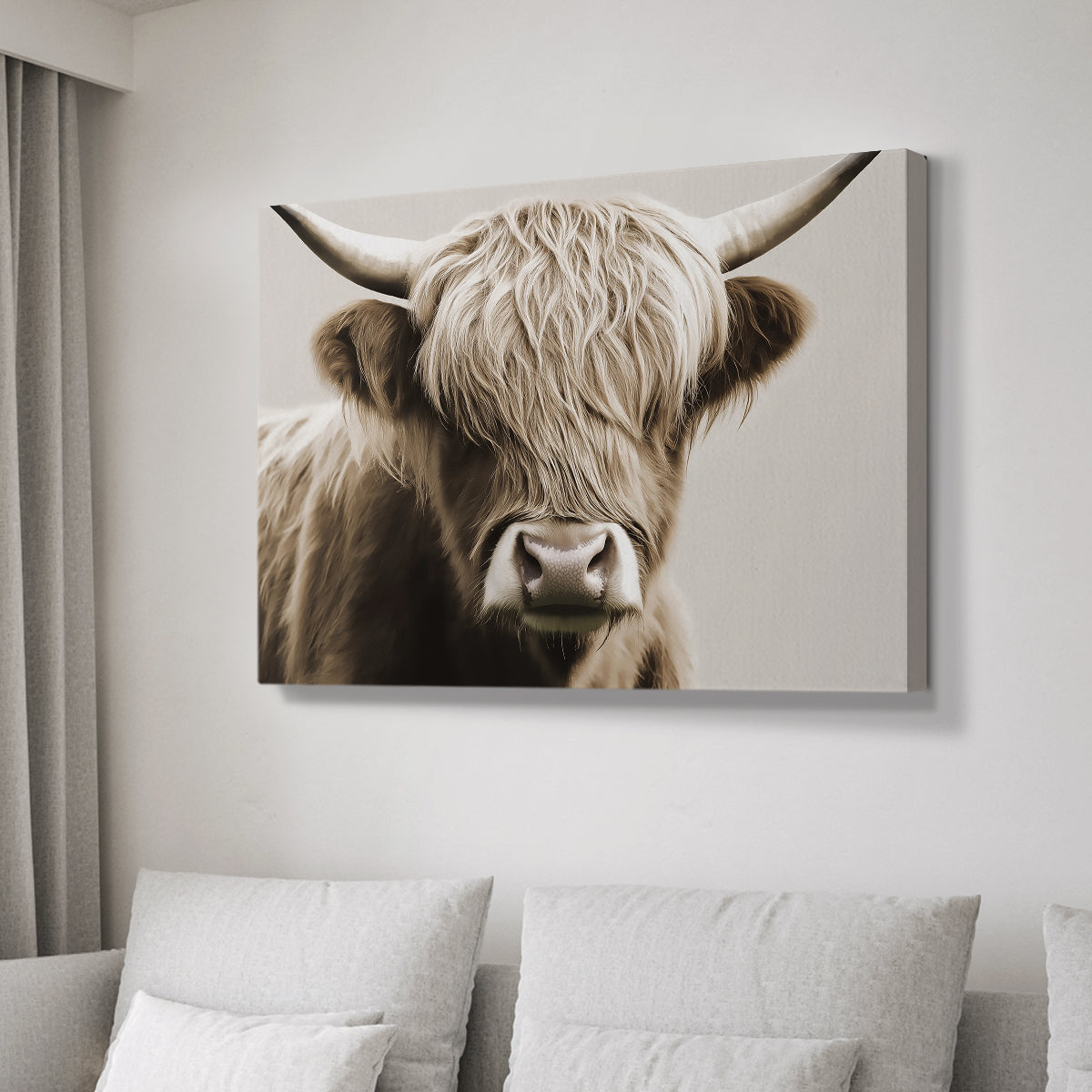 Highland Cow LXXXVI - Canvas Art Print