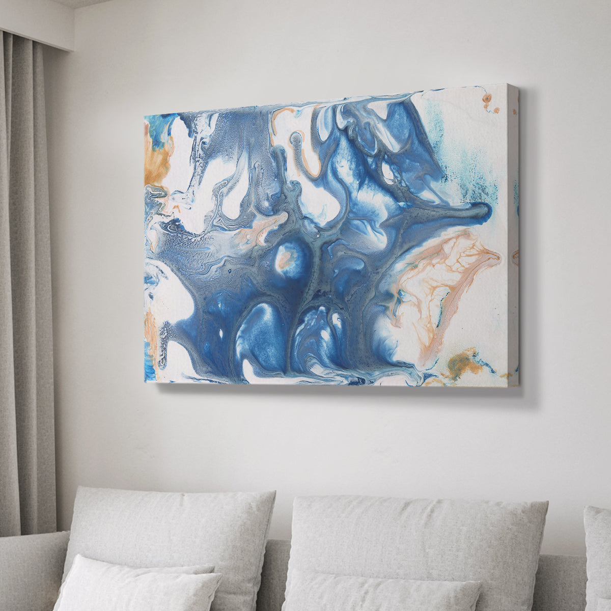 Dancing Blue II - Canvas Art Print