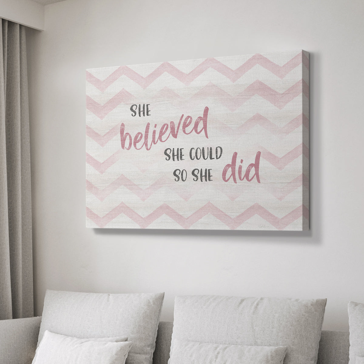 Believed She Could - Canvas Art Print