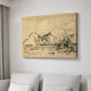 Hatched Horizon II - Canvas Art Print