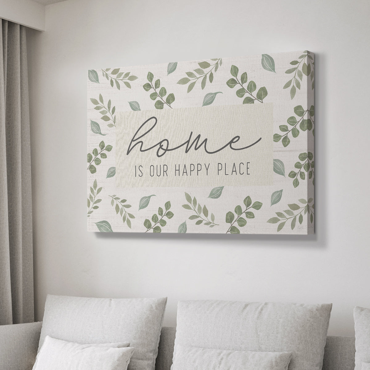Home is Our Happy Place - Canvas Art Print