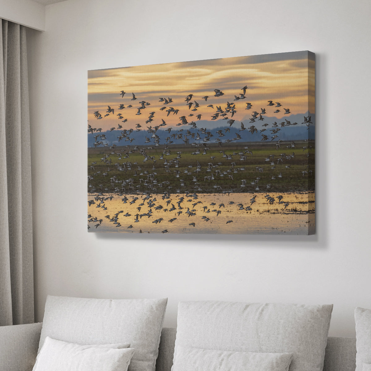 Sunset Flight - Canvas Art Print