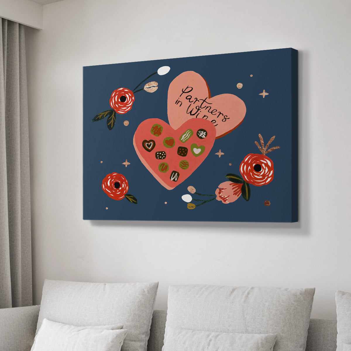 Happy Galentine I - Canvas Art Print