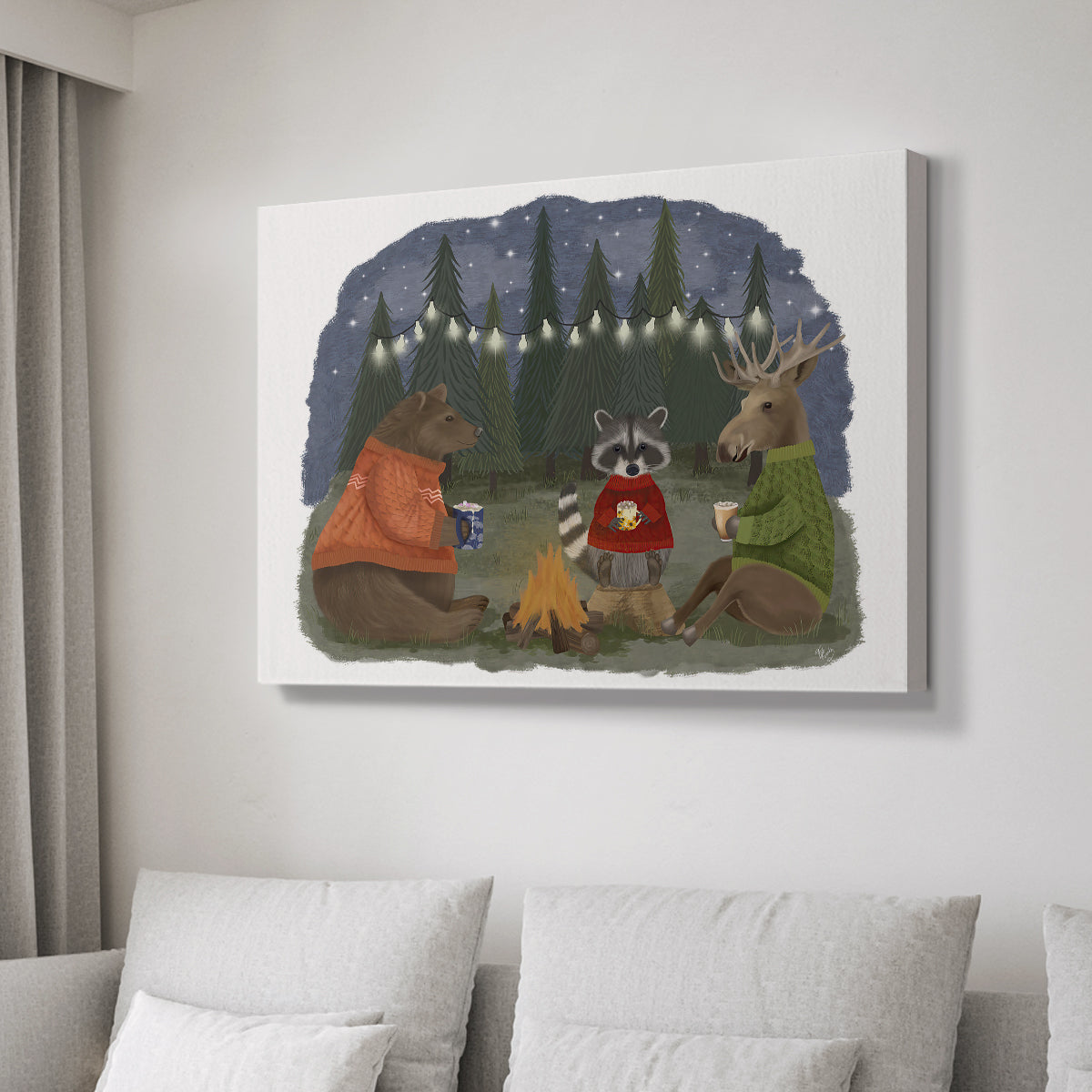 Campfire Hot Chocolate - Canvas Art Print