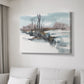 Winter Stream Watercolor II - Canvas Art Print