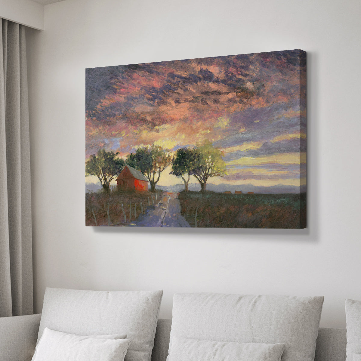Fire in the Sky - Canvas Art Print