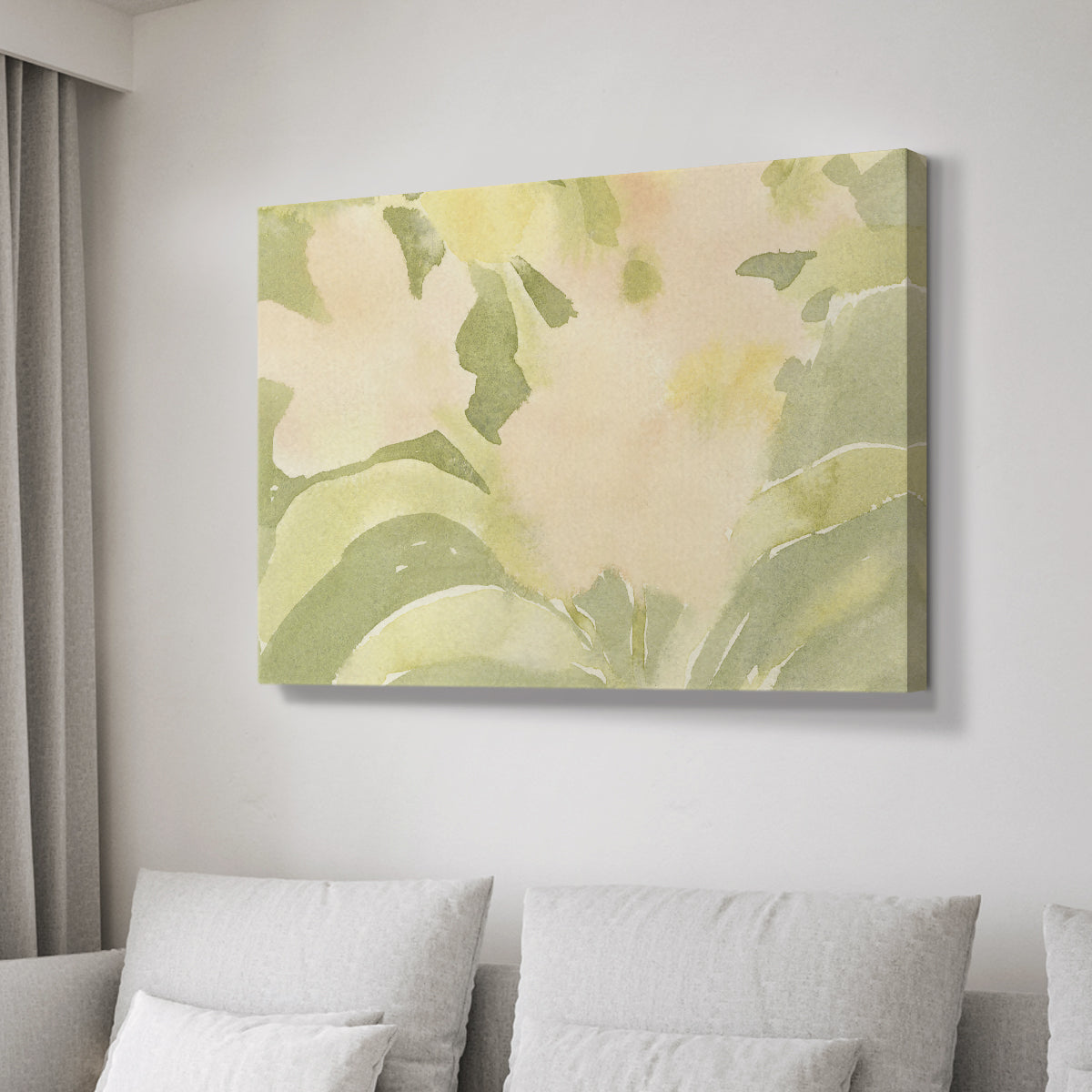 Verdant Floral Abstract II - Canvas Art Print