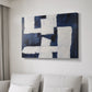 Blue and White Abstract XCV - Canvas Art Print