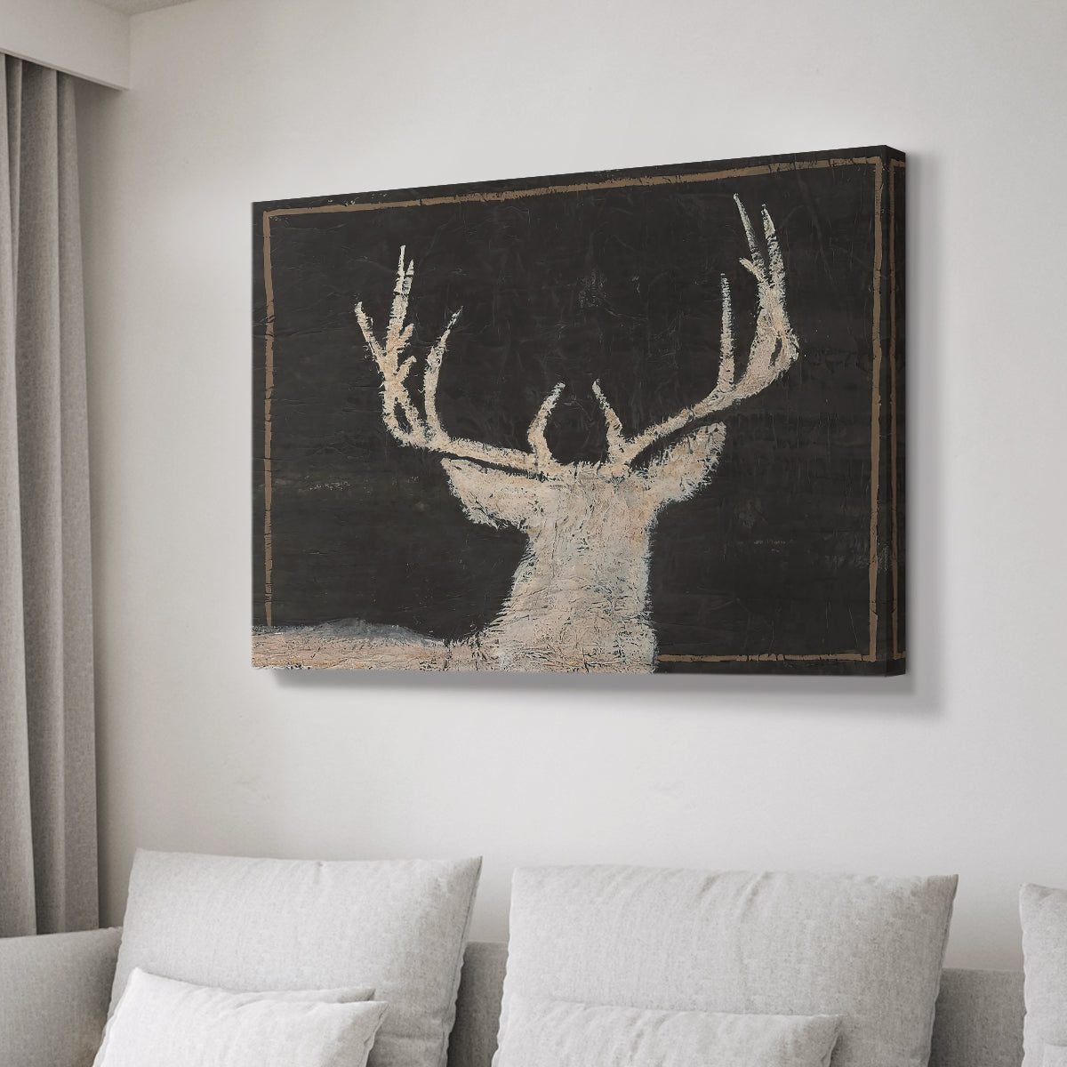 Brow Tine Deer II - Canvas Art Print