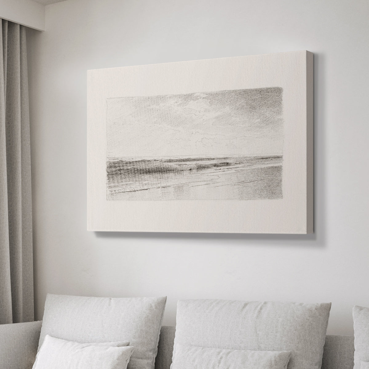 Vintage Sketch LXXXIII - Canvas Art Print