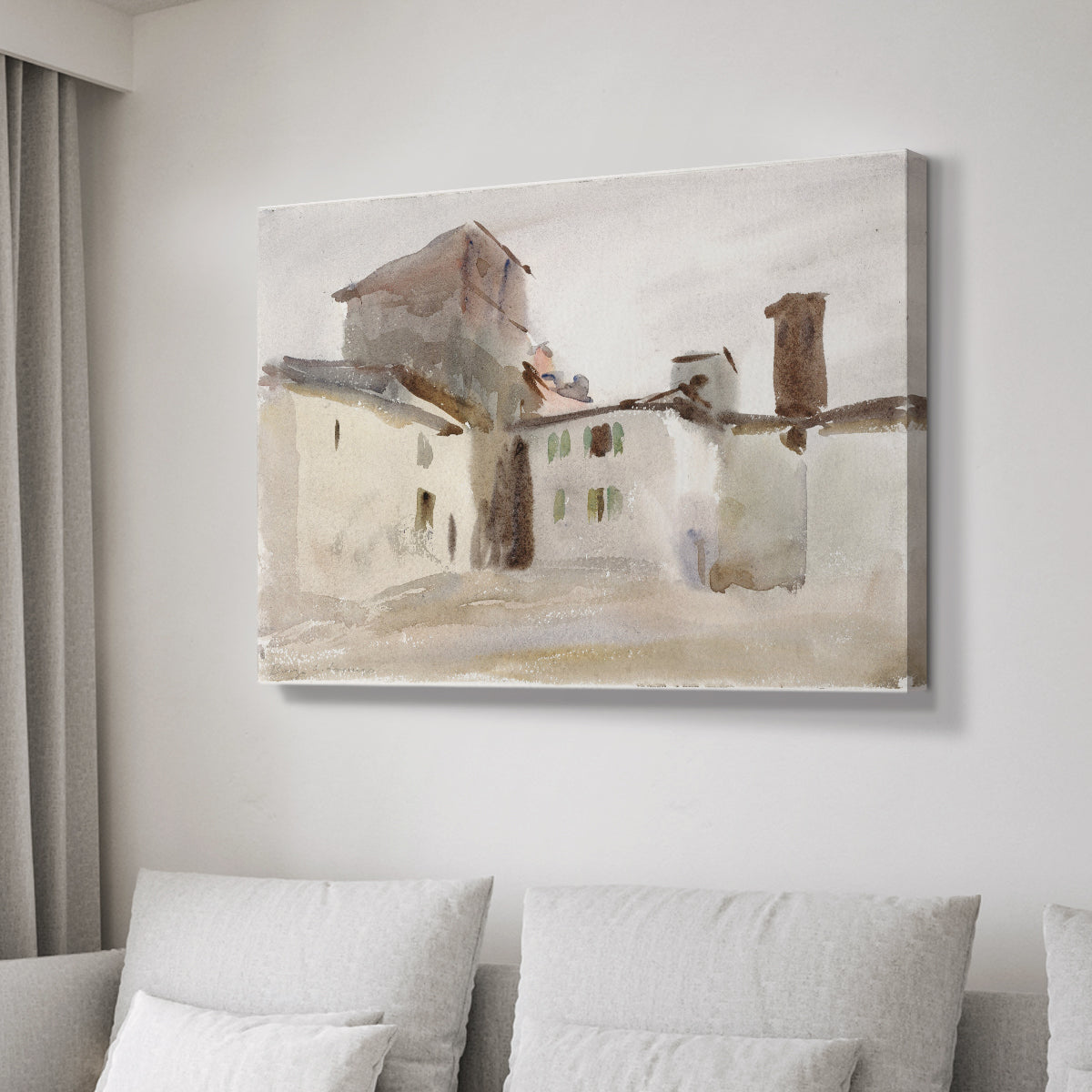 Vintage Village XXVII - Canvas Art Print