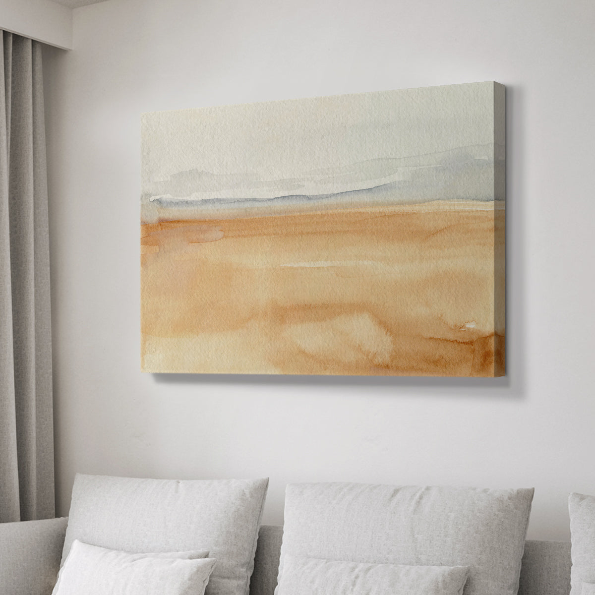 Ash Blue Horizon I - Canvas Art Print