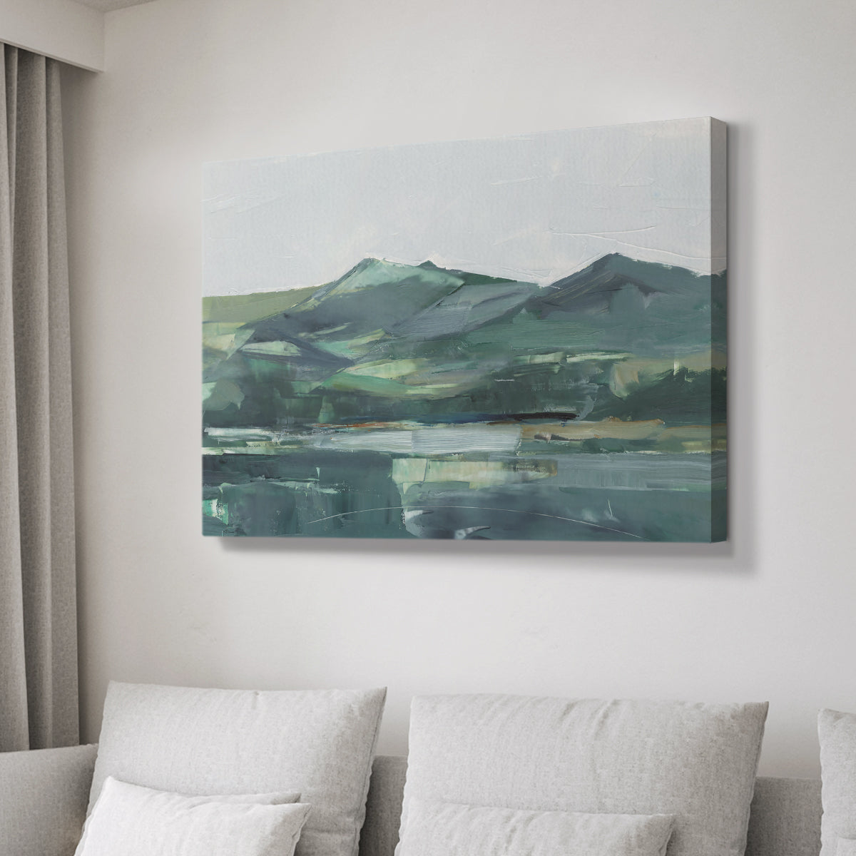 Green Grey Mountains II - Canvas Art Print