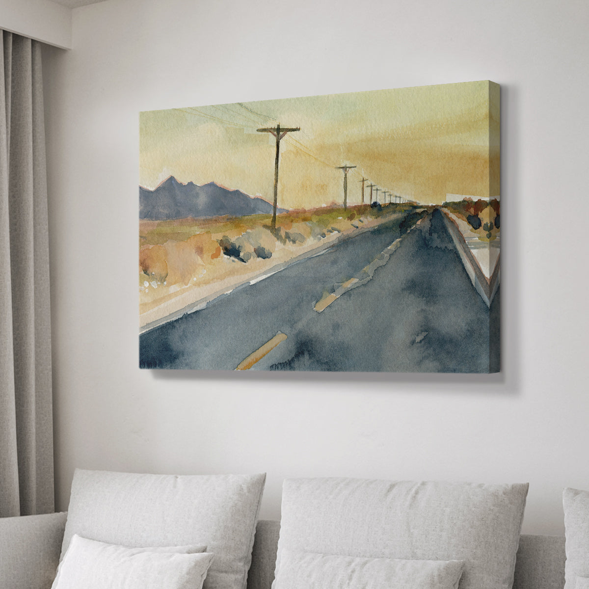 Deserted Highway II - Canvas Art Print
