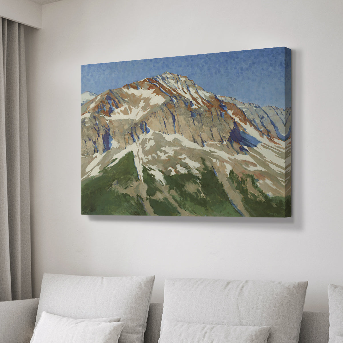 Vermillion Ascent - Canvas Art Print