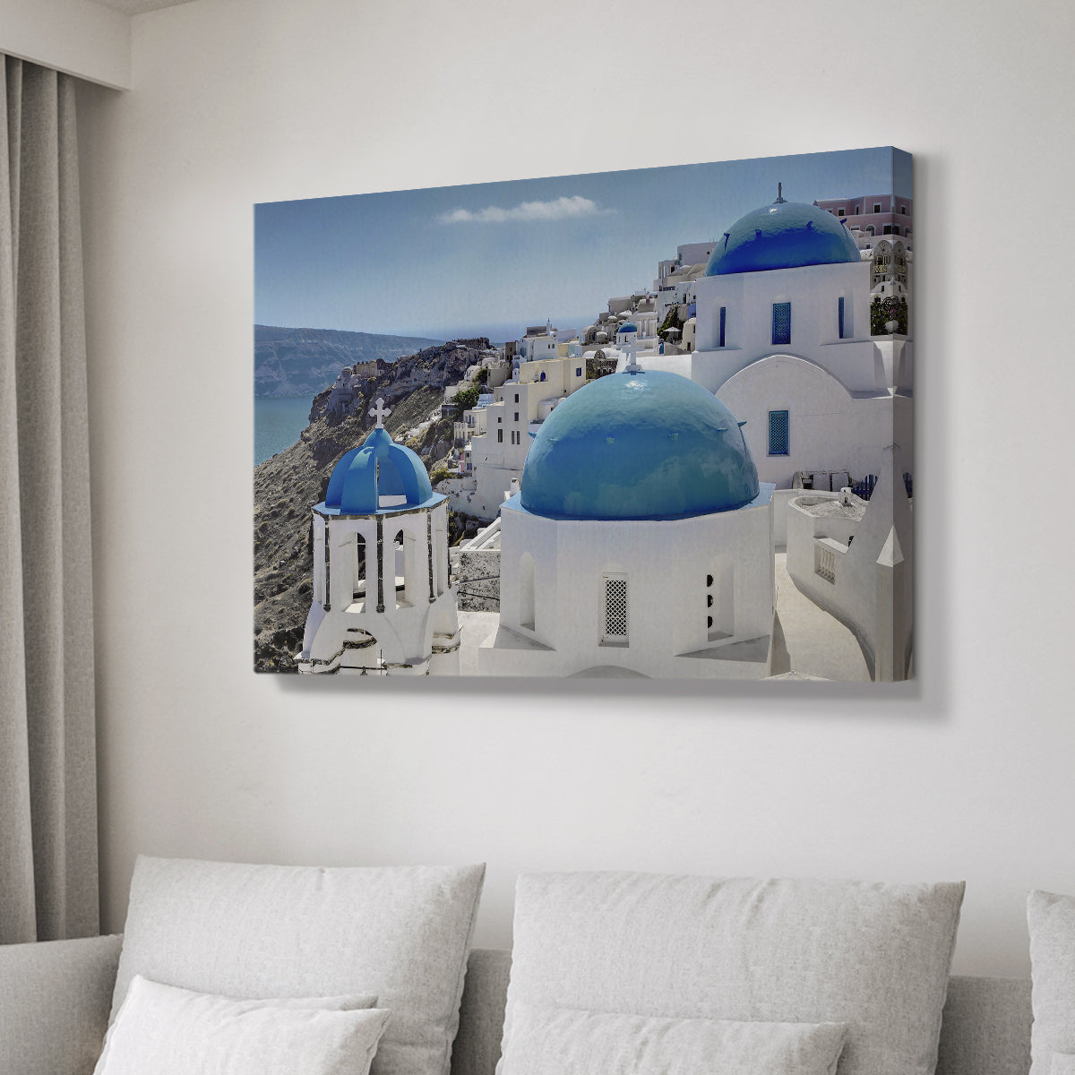 Santorini Saturday - Canvas Art Print