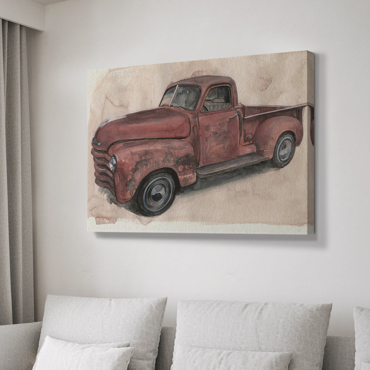 Antique Pickup I - Canvas Art Print