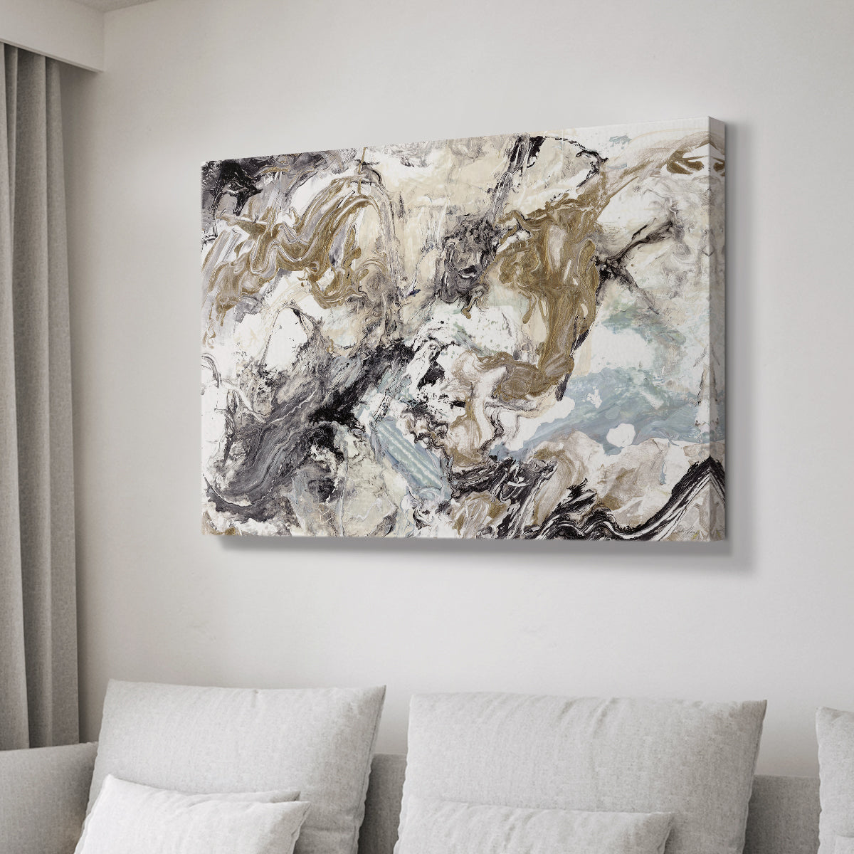 Marbelized Abstract - Canvas Art Print